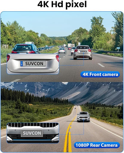 Dash Cam Front and Rear 4K/1080P, Dash Camera - Image 2