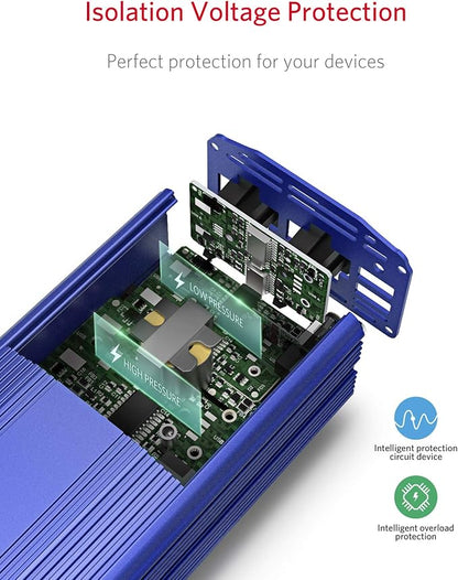 BESTEK 500W Power Inverter DC 12V to 110V AC Converter - Image 3