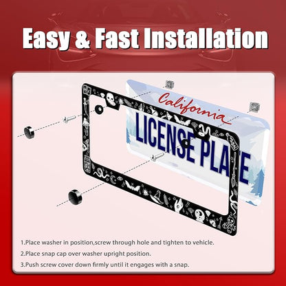 Witch License Plate Frame Gothic Magical License Plate Frames - Image 3