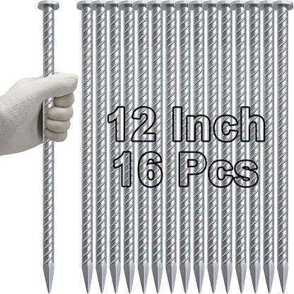 VVOKGO 12 Inch Rebar Stakes Metal Asphalt Anchoring Spikes Ground, 1/2 Inch by VVOKGO