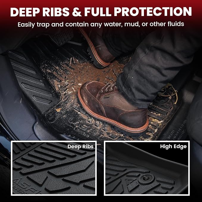 LASFIT Floor Mats 2014-2018 for Chevrolet Chevy Silverado/GMC Sierra 1500 Only - Image 5
