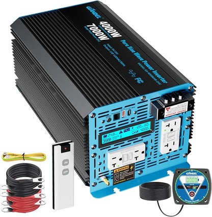 GIANDEL 4000 Watt 24 V Pure Sine Wave Power Inverter 7000Watt Surge, UL458 by GIANDEL
