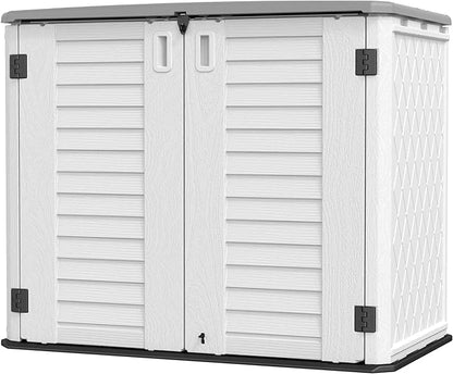 HOMSPARK Storage Shed Weather Resistance, 26 Cu.ft Capacity Horizontal Storage - Image 2