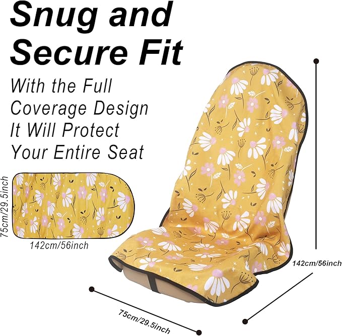 Car Seat Cover Protector Front Seats, - Image 3