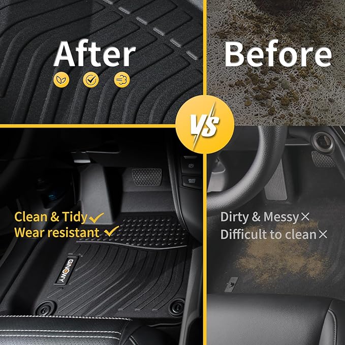 GINOWY- Floor Mats Cargo Liner Full Set - Image 5