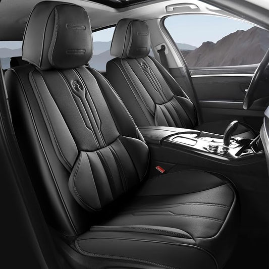 AOOG Car Seat Covers Full Set, Leather Seat Covers by AOOG