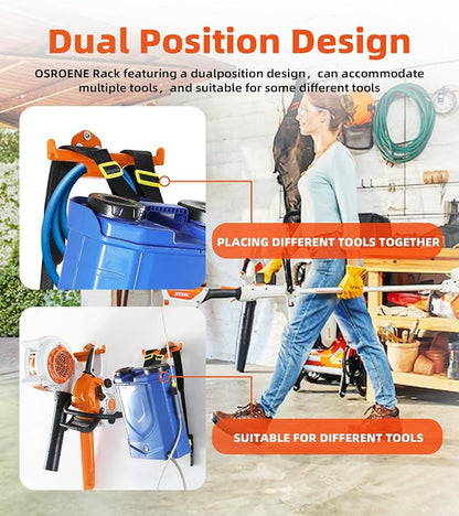 Backpack Leaf Blower Hanger, 2 Pack Backpack Sprayer Wall Mount, Heary Duty - Image 5