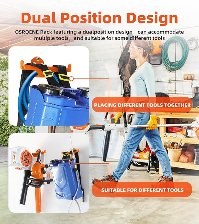 Backpack Leaf Blower Hanger, 1 Pack Backpack Sprayer Wall Mount, Heary Duty - Image 5