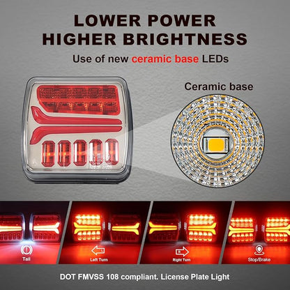Agrieyes Wireless Trailer Lights, Magnetic LED Trailer Light Rechargeable - Image 6