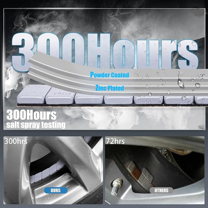 0.25 Oz Gray Adhesive Wheel Weights（715pcs, 11lbs/5kg）, 1/4 Oz Stick on Wheel - Image 3