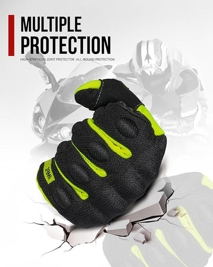 BORLENI Motorcycle Riding Gloves Touch Screen Full Finger Glove Motocross Road - Image 5