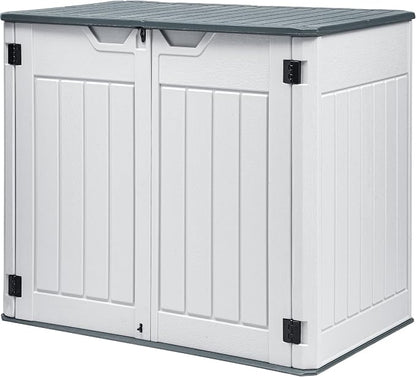DWVO 47 cu ft Spacious Horizontal Storage Unit, Outdoor Resin Tool Locker by DWVO