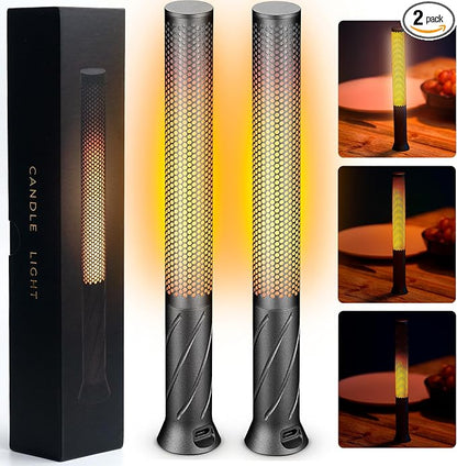 LED Candle Light, Cordless Table Lamps, Bedside Lamps w/2 Modes, Rechargeable by SEHNLICH