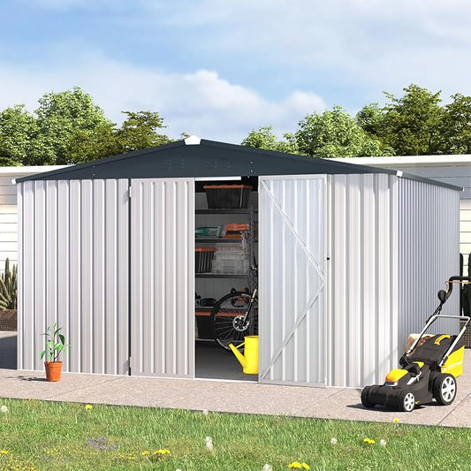 U-MAX Shed 12x10 Metal Outdoor Storage by U-MAX