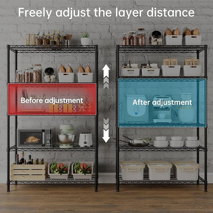 SINGAYE 5 Garage Heavy Duty Shelving Unit Kitchen Pantry Close Home Organizers - Image 5