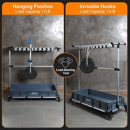Mop and Broom Holder with Wheels - Image 6