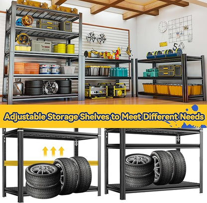 Garage Shelving, Heavy Duty 5-Tier Wire Shelving Unit - Image 7