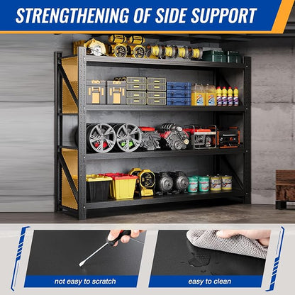 78.8" W Storage Shelves 7000lbs Garage Metal Shelving Heavy Duty Garage Shelves - Image 7