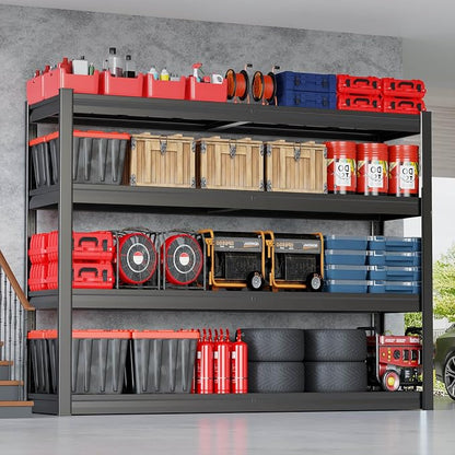 68" Wide Garage Shelving Unit, Heavy Duty Garage Storage Shelves, 3500 LBS - Image 2