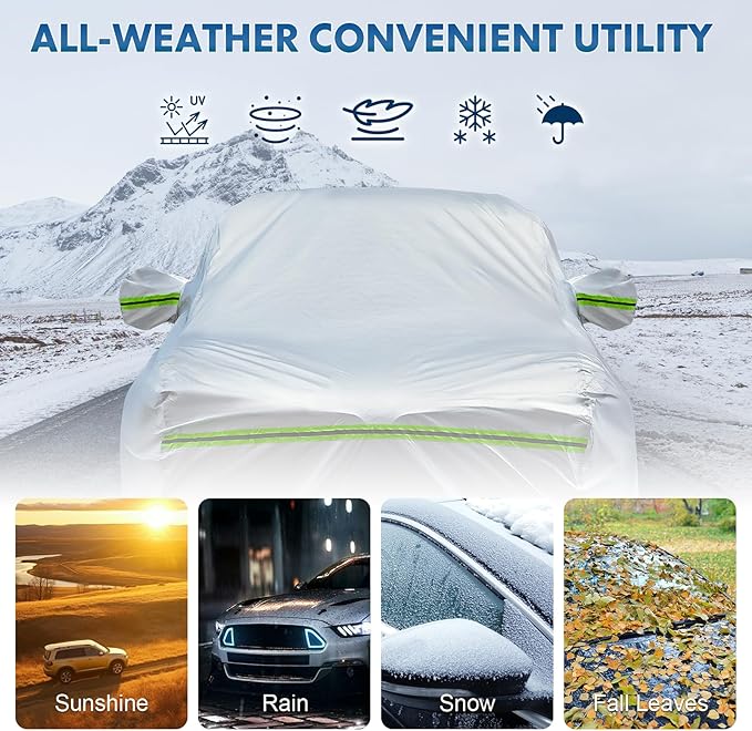 KEYOOG Truck Pickup Car Cover, 6-layer All-weather Waterproof, Heavy Outdoor - Image 3