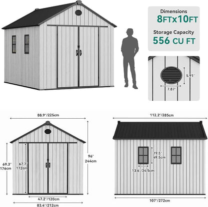 YITAHOME 8x10 FT Outdoor Storage Shed - Image 8