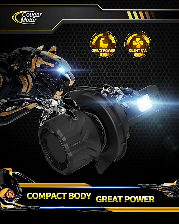 Cougar Motor H13 Bulbs, 9008 Fog Lights 6500K White Non-Polarity H13 Fog Bulb - Image 7