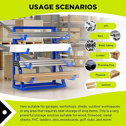 Heavy Duty Steel Horizontal Storage Rack - Image 5
