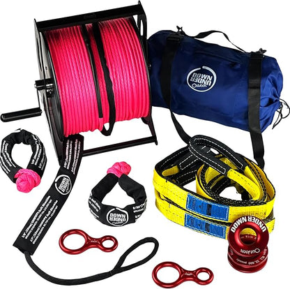 DOWN UNDER OUTDOORS Game/Log/4x4 Recovery Kit, Deer Drag, 650 ft of 9/32” Winch by DOWNUNDEROUTDOORS