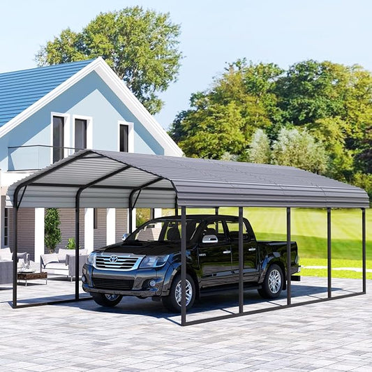 EBE 12 x 20 FT Metal Carport, Heavy Duty Carports by EBE