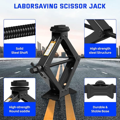 Car Jack Kit for BMW & MINI, 2.5 Ton Scissor Jack for BMW Vehicle - Image 4