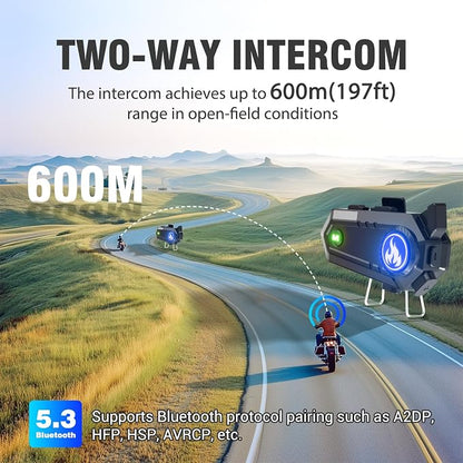 Motorcycle Helmet Bluetooth Headset, Intercom/Hands-Free - Image 3