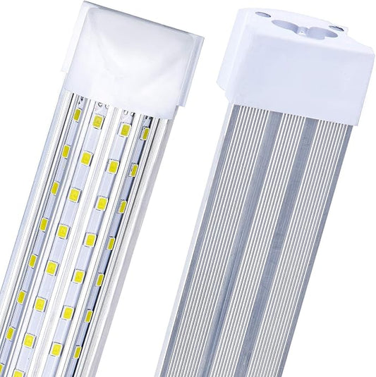 8ft LED Shop Light Fixture, 144W 18500LM 6000K, Cold White, U Shape, Hight by DOUYIDOUBEST-LEDLIGHTING