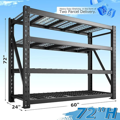 Bepatio 11000LBS Garage Shelving Heavy Duty, Industrial Shelving - Image 3