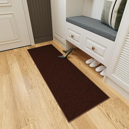 Ottomanson Hallway Runner Rug 2'2" x 6' Non Slip Solid Area Rugs Easy to Clean - Image 10