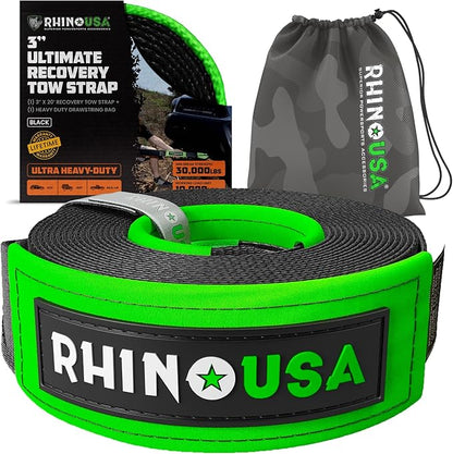 Rhino USA Recovery Tow Strap by RhinoUSAInc