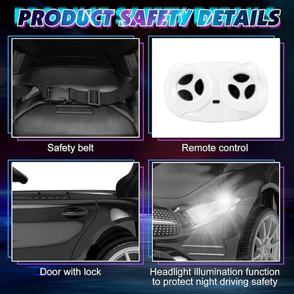12V Kids Ride On Car with 2.4G Remote Control, Battery Powered Electric Car - Image 4
