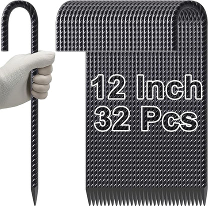 VVOKGO Rebar Stakes 12 Inches J Hook Heavy Duty Chain Link Fence Stakes by VVOKGO