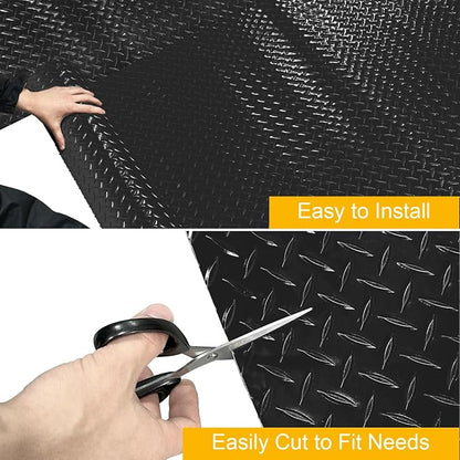 7.5x25 FT Garage Floor Mat, 2.8mm Thicked Flooring Roll 188 sqft Diamond Plate - Image 6