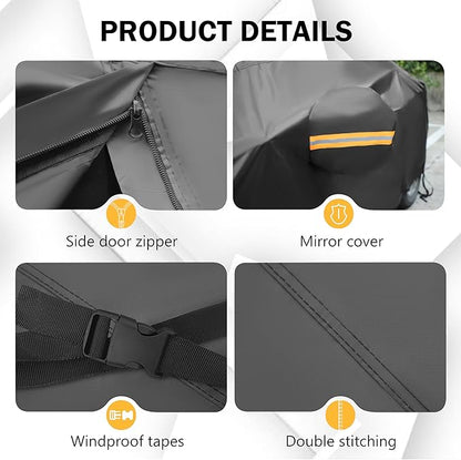 MORNYRAY Compatible with Toyota Tacoma, Car Cover Outdoor Waterproof Sun Rain - Image 2