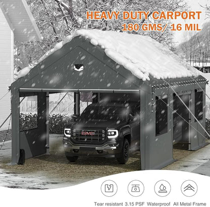 Carports 10X20 Heavy Duty，Portable Car Port Garage，Carport Canopy - Image 8