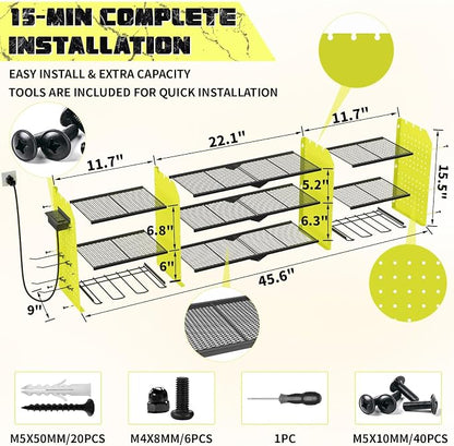 45" Large Power Tool Organizer Wall Mount - Image 3