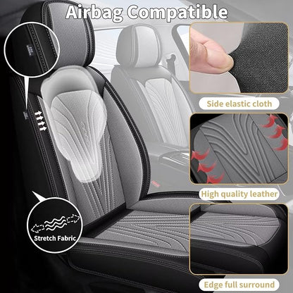 Front Seat Covers Fit for Toyota Camry 2012-2025 Faux Leather Automotive Seat - Image 4