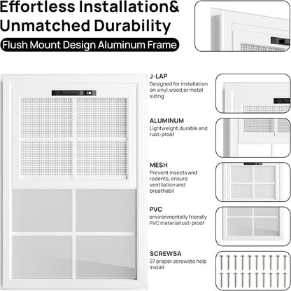 2 Pack 12" x 18"Shed Window, - Image 3