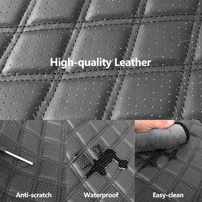 Car Seat Covers Full Set, Breathable and Waterproof Napa Leather Car Seat Cover - Image 6