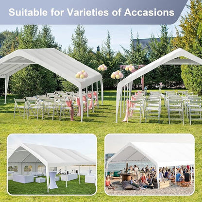 Morngardo 20'x26' Carports Clearance, Large Canopy Tent - Image 4