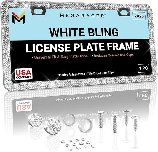 Dazzling Bling License Plate Frame by MegaRacer