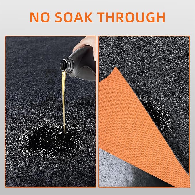 8.5 x 6.6 Ft Garage Floor mats for Under car, Garage mats for Floor Upgraded - Image 3