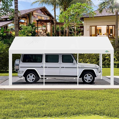 COBIZI 12x20ft Carport Heavy Duty, Portable Car Garage Outdoor Party Tent - Image 7