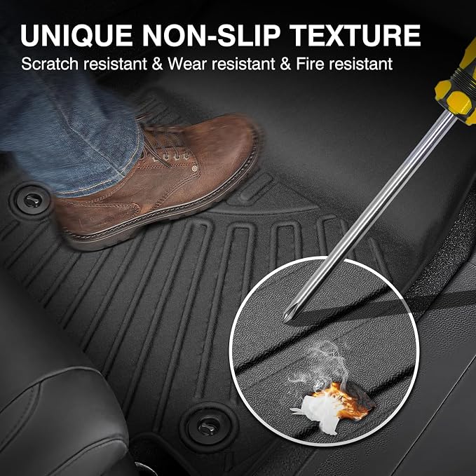 Powerty Floor Mats for 2020-2025 2026 Kia Telluride 7 Seats Accessories All - Image 6