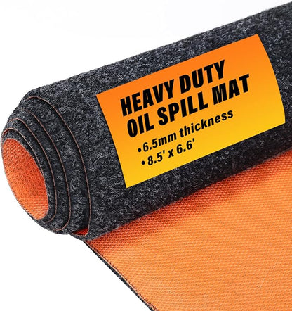 8.5 X 6.6 Ft Heavy Duty Oil Spill Mat, Garage Floor Mat by Unknown